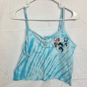M My Hero Academia Tie Dye Cropped Tank Top